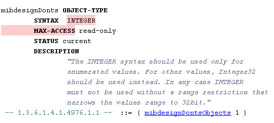 INTEGER vs. Integer32 Usage